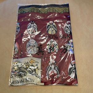 100% Silk Japanese Scarf (NWOT)